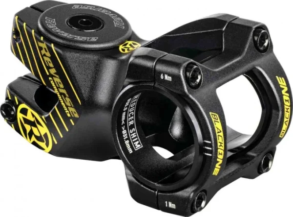 Reverse Vorbau Black One D-2 MTB Fahrrad Vorbau 31.8mm / 50mm Schwarz/gelb Online 1