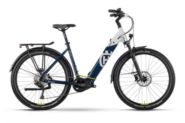 Heißer Verkauf Husqvarna Cross Tourer CT3 27.5” Wave Unisex Pedelec E-Bike Trekking Fahrrad Weiß/blau 2023 1