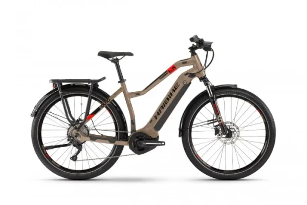 Haibike Sduro Trekking 4.0 Pedelec E-Bike Fahrrad Sandfarben/rot 2020 billig online bestellen 1