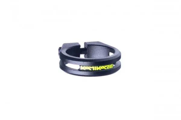 Sixpack Kamikaze Fahrrad Sattelklemme 34.9mm Schwarz/gelb Begrenzte Zeit besondere 1