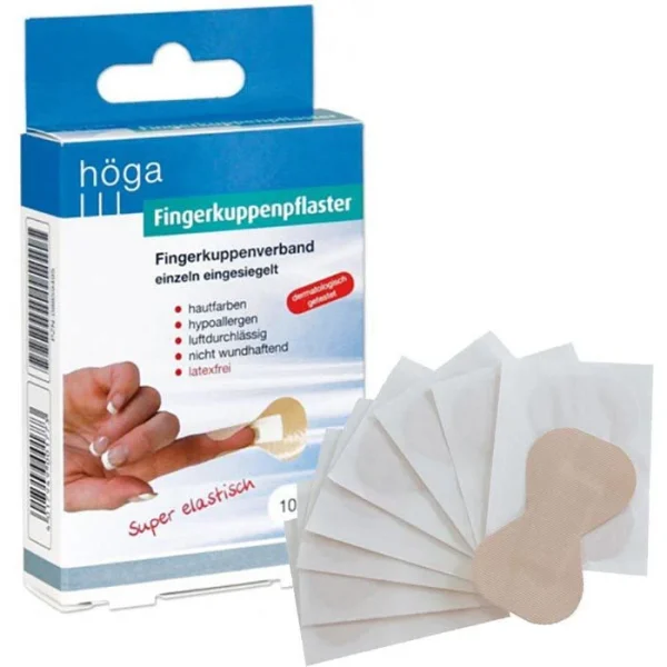 kaufen Höga Pflaster Fingerkuppenpflaster, 10 Strips, Elastisch, Hypoallergen, 7 X 4cm 1