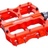 Heißer Verkauf Reverse Escape Flat Fahrrad Pedal Neon Orange 7