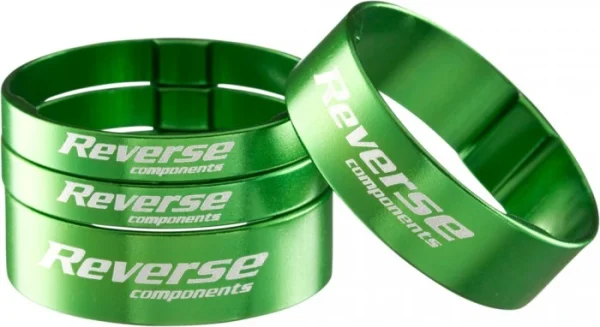 online shop mode günstig Reverse Gabelschaft Spacer Set Ultra- Light Alu 1 1/8 Grün 1