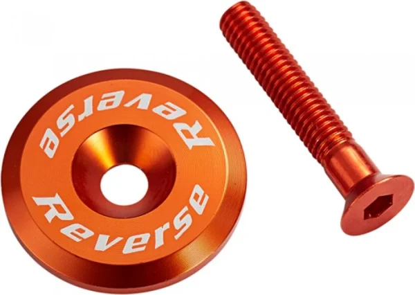 Kaufen Kaufen Reverse Steuersatzkappe Alu Mit Schraube Dunkel Orange 1
